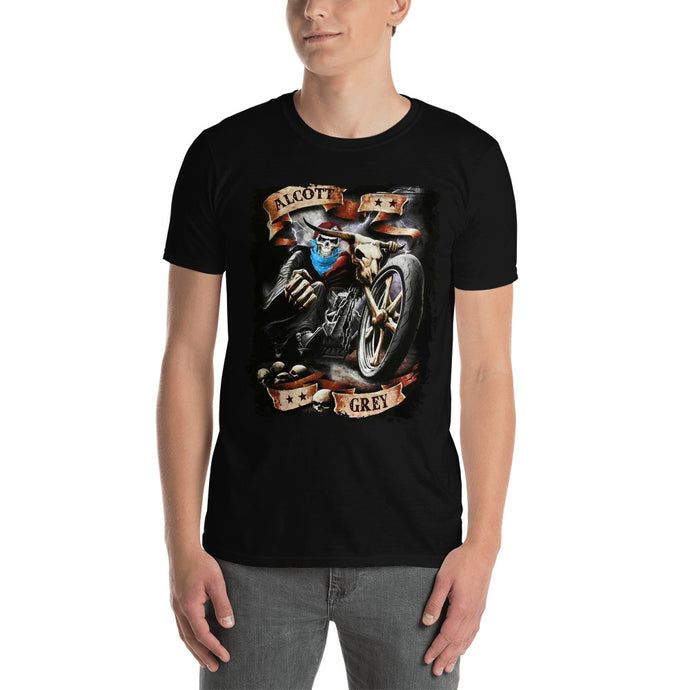 Black Skull Biker T-Shirt